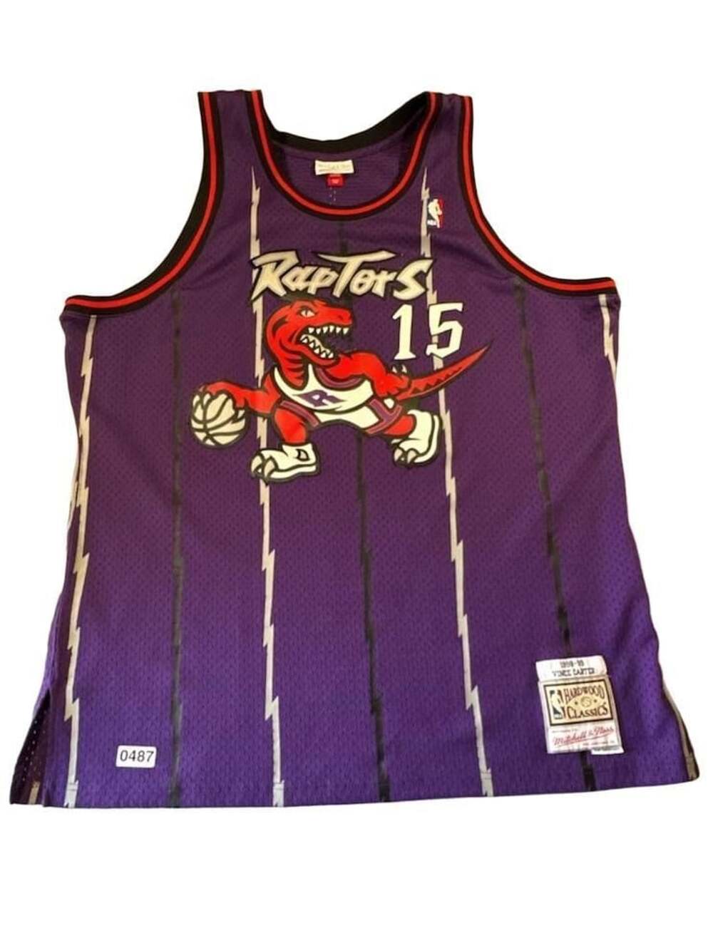 Vince Carter Toronto Raptors 1998-99 Purple Authentic Jersey,